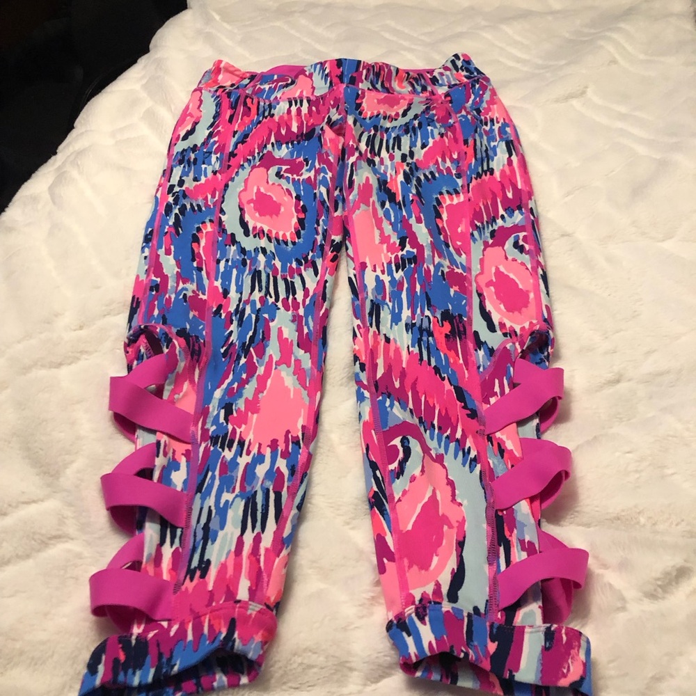 EUC Lily Pultizer Callie Luxletic Weekender Leggings UPF Free Spirit Print - Picture 3 of 10